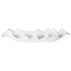 Uttermost Ruffled Ruffled Feathers Modern White Bowl