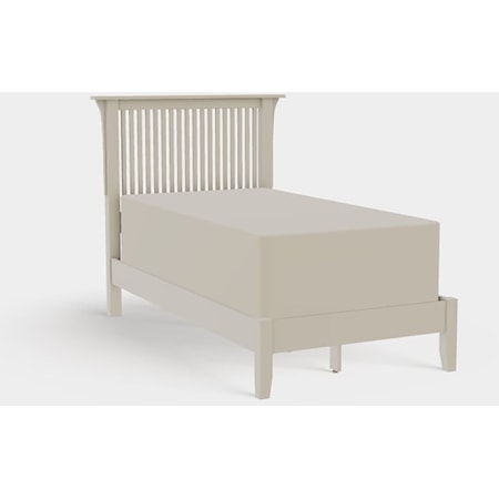American Craftsman Twin XL Spindle Bed with Low Rails