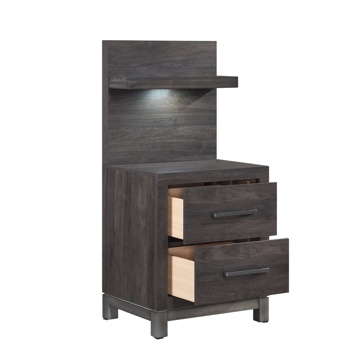 Homelegance Zephyr 2-Drawer Nightstand