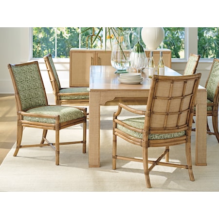 Oceanside Custom Rattan Side Chair