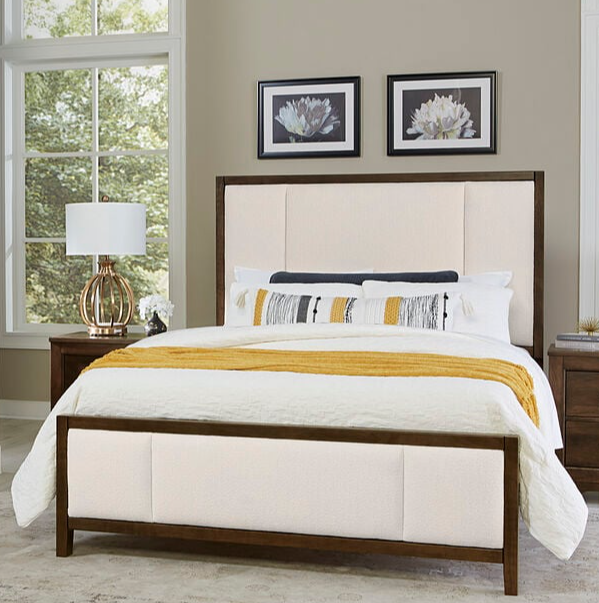 Artisan & Post Crafted Cherry King Upholstered Panel Bed
