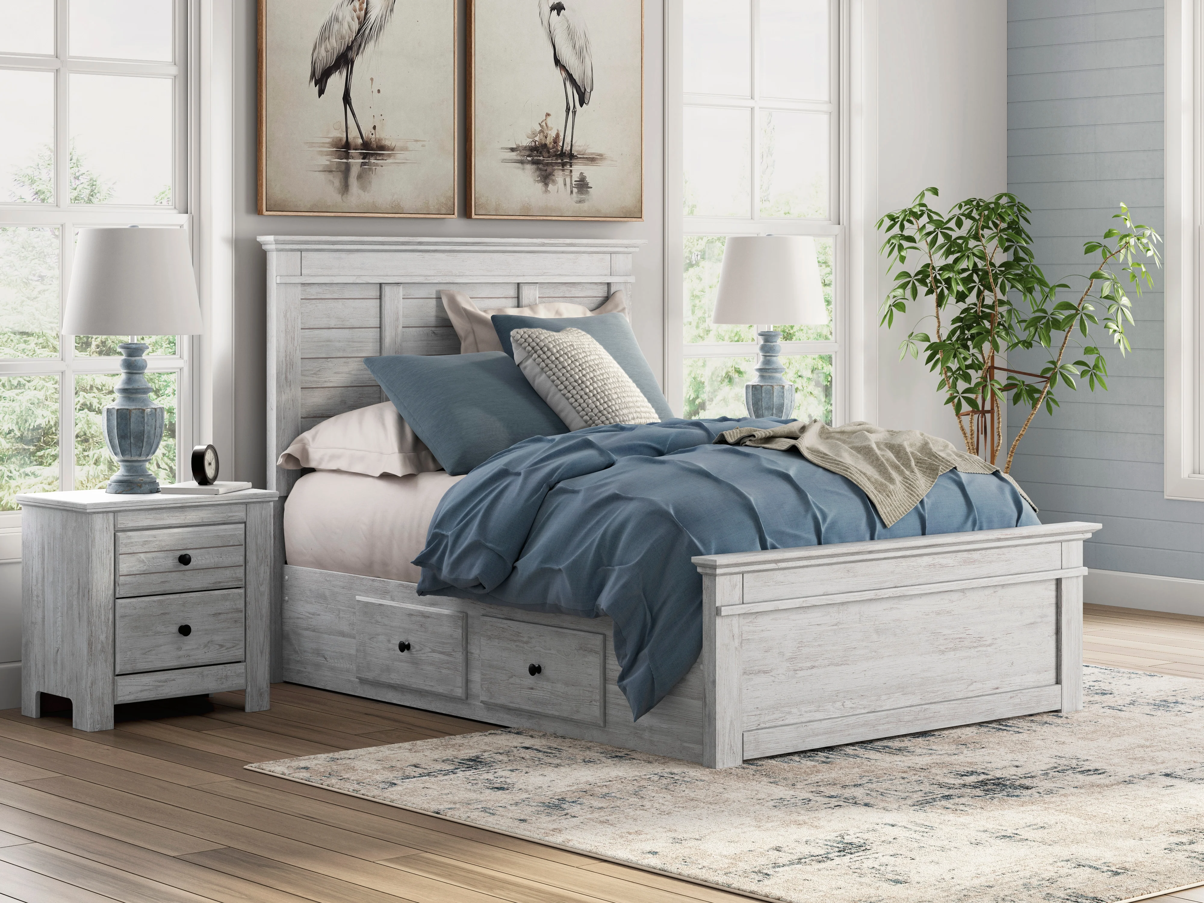 Ashley Signature Design Makidern PCB1171B27 Full Panel Bed With Storage ...