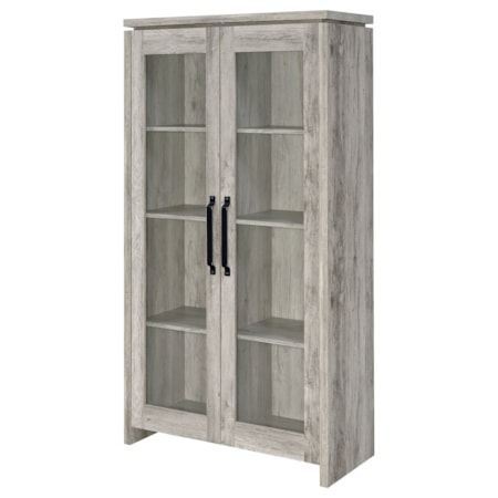 GREY 35.5 X 15.5 X 69 | CURIO CABINET