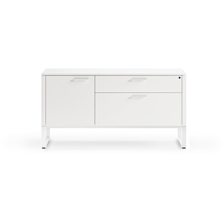 Contemporary Multifunction Office Cabinet with File Drawers