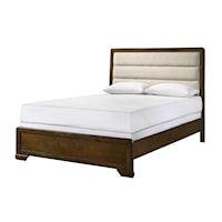 Transitional Channel Upholstered King Bed