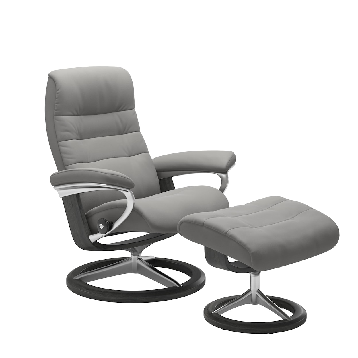 Stressless by Ekornes Opal Large Opal Signature Recliner & Ottoman