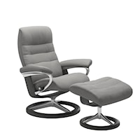 Medium Opal Signature Recliner & Ottoman