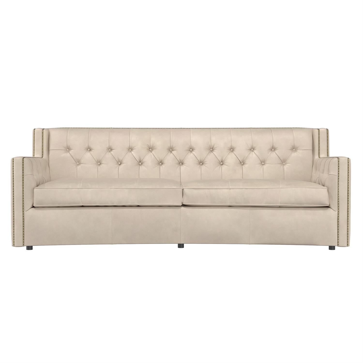 Leather Sofa without Pillows