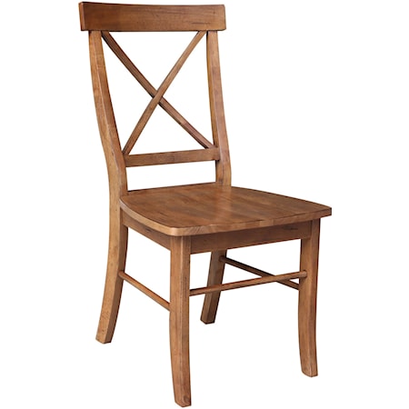 X-Back Dining Chair in Bourbon Oak