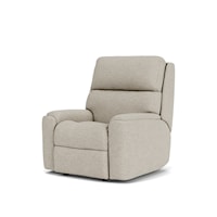 Casual Power Rocking Recliner with Power Headrest