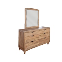 Transitional Dresser with Microfiber-Lined Top Drawers