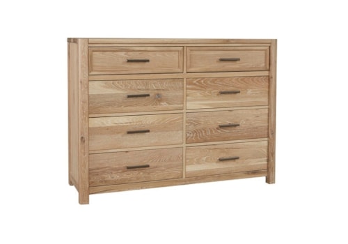 Transitional 8-Drawer Dresser
