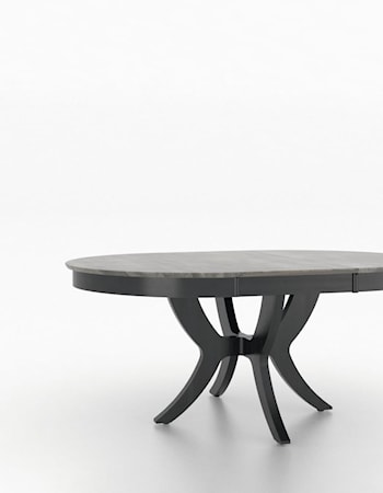 Customizable Dining Table with Leaf
