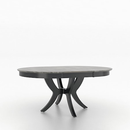 Customizable Dining Table with Leaf
