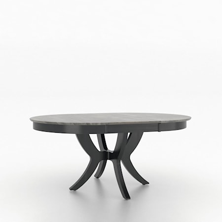 Customizable Dining Table with Leaf