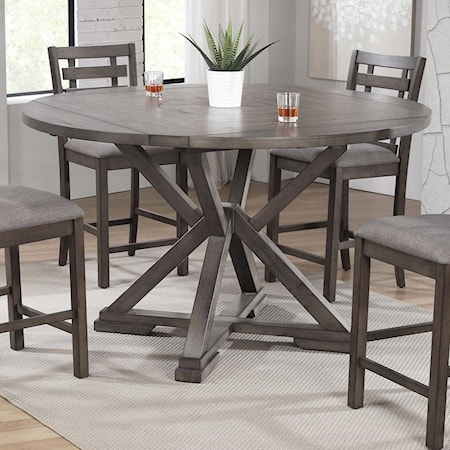 60" Round Tall Table w/ Lazy Susan