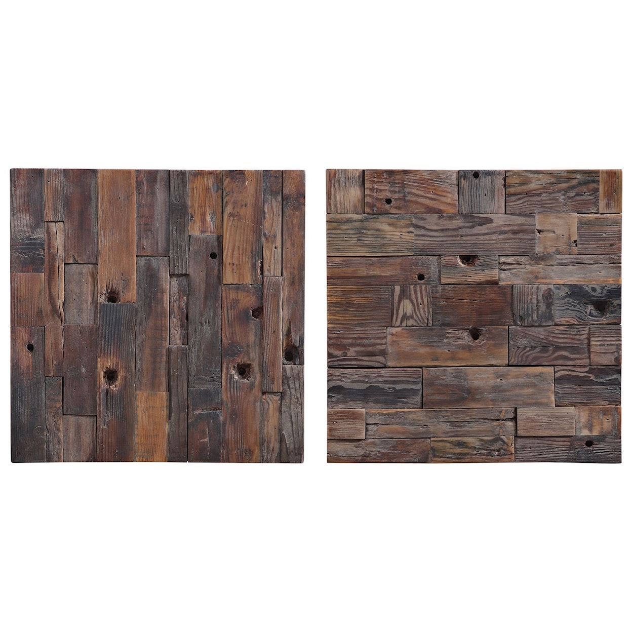 Uttermost Alternative Wall Decor Astern Wood Wall Decor, S/2