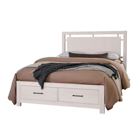 Queen Floating Storage Bed