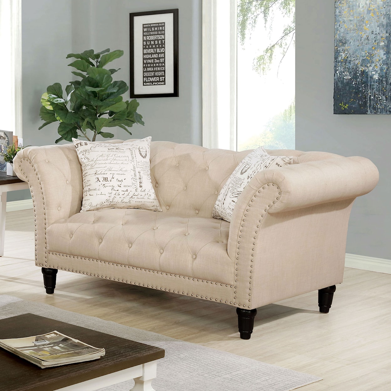 Furniture of America Louella Loveseat