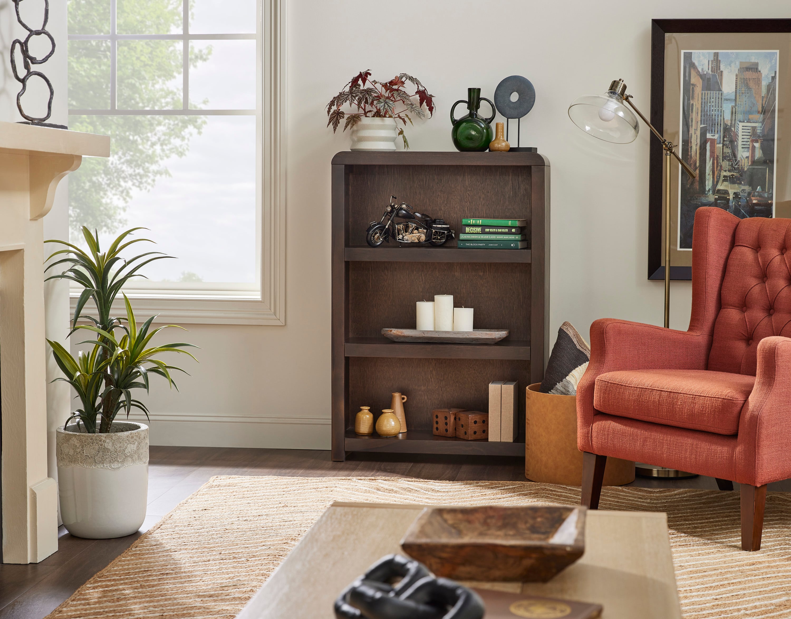 3-Shelf 48&amp;quot; Bookcase