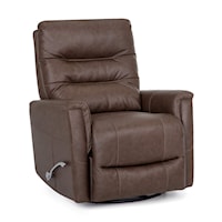 Swivel Gliding Recliner with Aluminum Handle