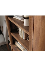 Sauder Palladia Rustic 2-Door Bookcase with Adjustable Shelves