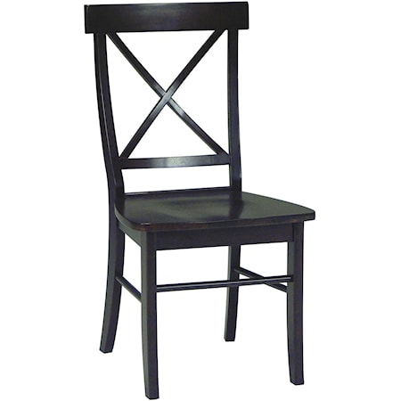 X-Back Dining Chair in Rich Mocha