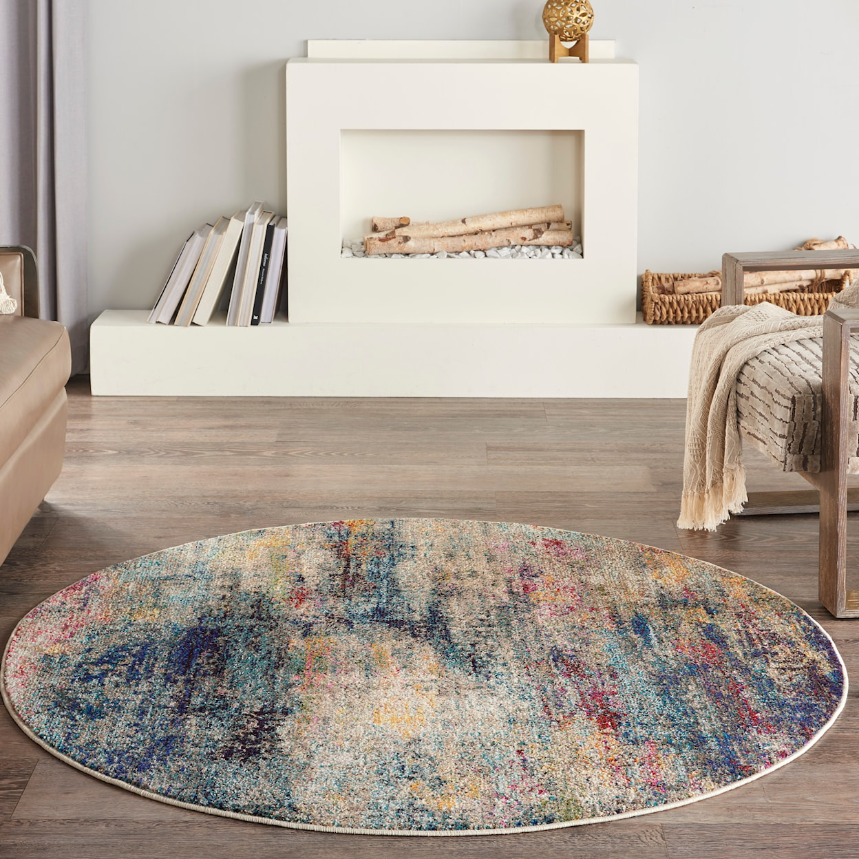 Nourison Celestial 4' Round  Rug