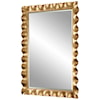 Uttermost Haya Haya Scalloped Gold Mirror