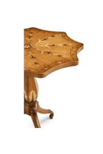 Jonathan Charles JC Traditional Finely Inlaid Lamp Table with Nine Sided Top