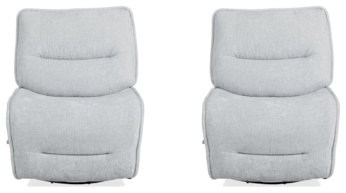 Silver Fox Armless Recliner Two Pack