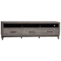 Contemporary 62 Inch TV Console in Driftwood Gray Finish