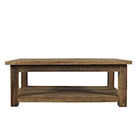 Reclamation Salvaged Wood Rectangle Coffee Table