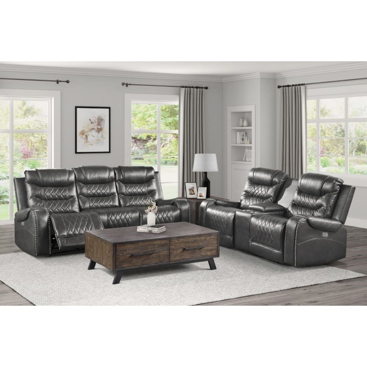 Homelegance Furniture Putnam Reclining Living Room Group