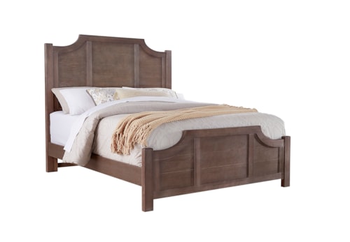 Rustic Farmhouse King Scalloped Bed