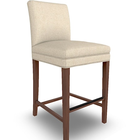 Casual 24" Upholstered Bar Stool