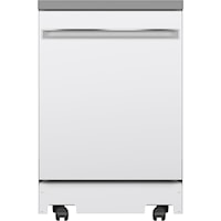Ge(R) Energy Star(R) 24" Stainless Steel Interior Portable Dishwasher With Sanitize Cycle