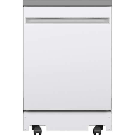 Ge(R) Energy Star(R) 24" Stainless Steel Interior Portable Dishwasher With Sanitize Cycle