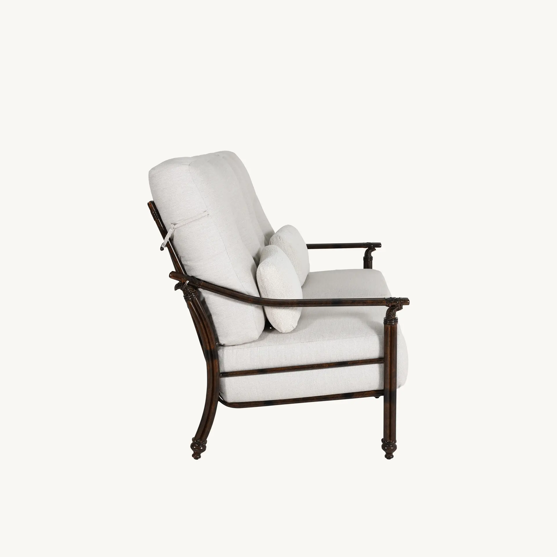 Cushioned Loveseat w/Accent Pillows