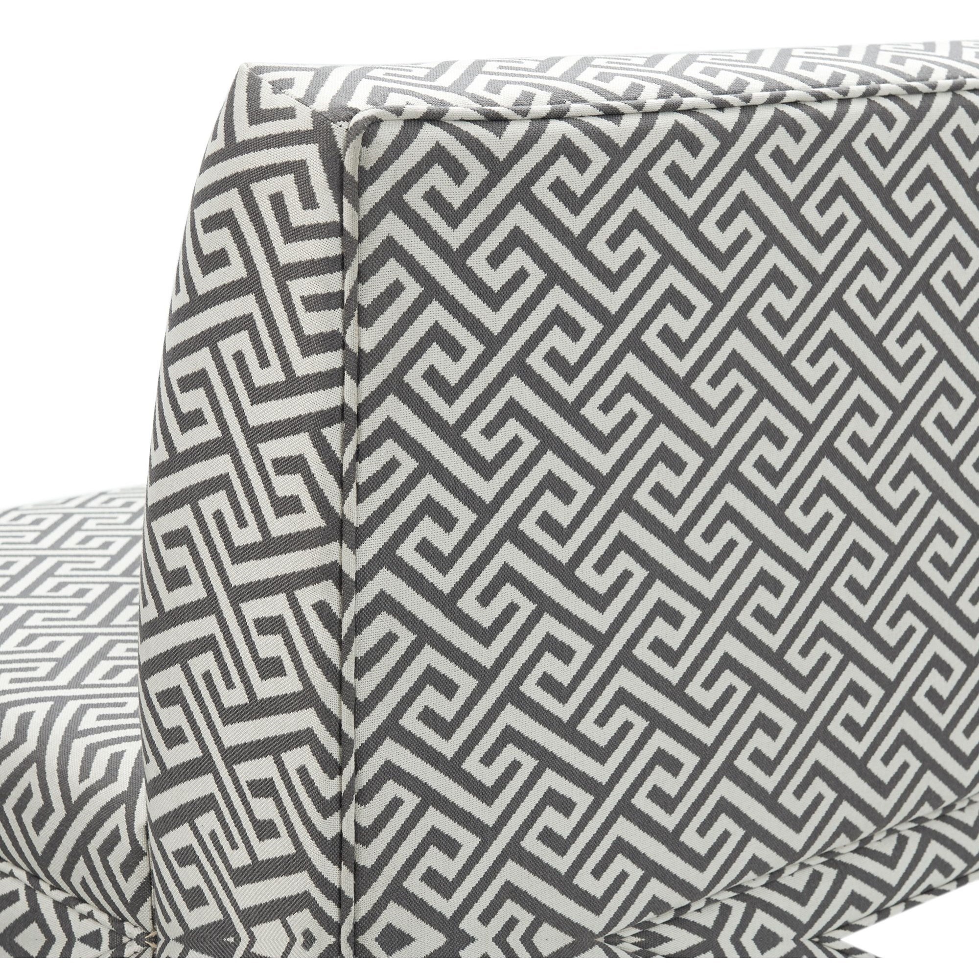 Elements International Gramercy Upholstered Dining Settee