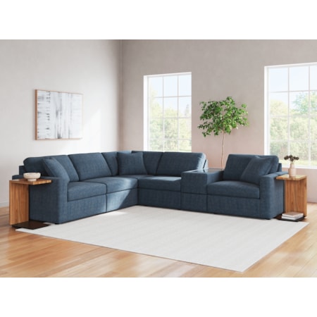 6-piece Sectional Console