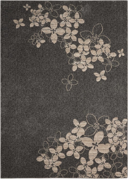 3'10" x 5'10" Charcoal Rectangle Rug