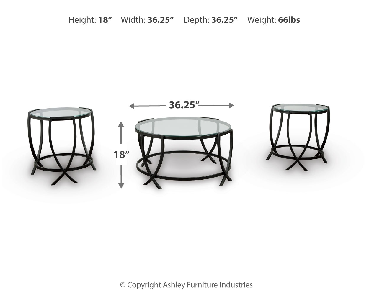 Signature Design by Ashley Tarrin Occasional Table (Set Of 3)