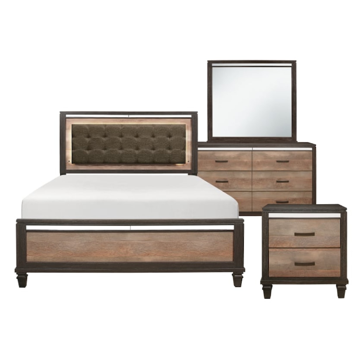 Homelegance Furniture Danridge 4-Piece Queen Bedroom Set