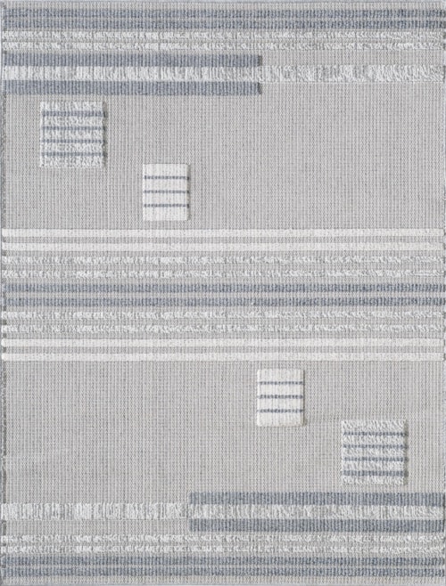 Terra 6773 Ivory Denim Fade Machine Woven Performance Area Rug