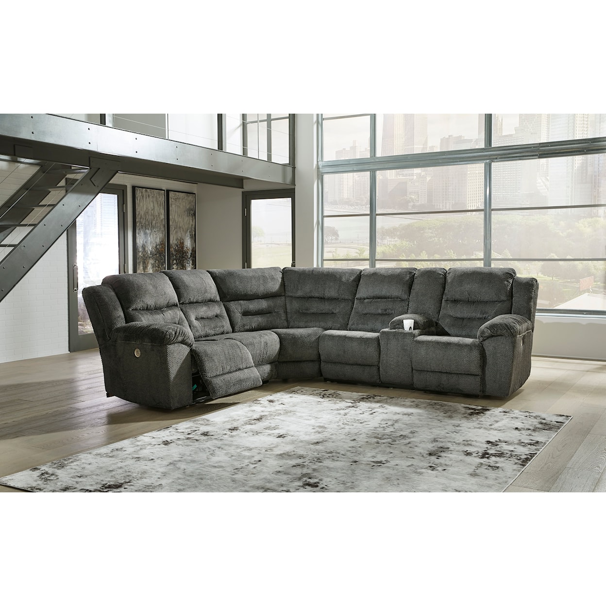 Signature Design Nettington 3-Piece Power Reclining Sectional