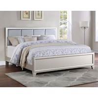 Omni Contemporary Upholstered King Panel Bed