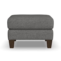 Mid-Century Modern Ottoman with Tapered Legs