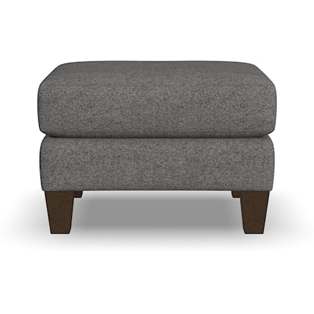 Mid-Century Modern Ottoman with Tapered Legs