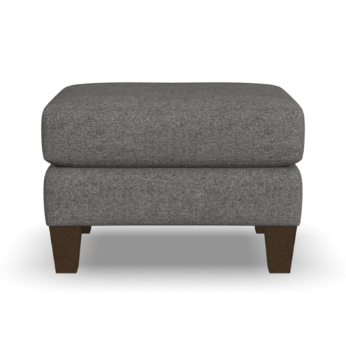 Mid-Century Modern Ottoman with Tapered Legs